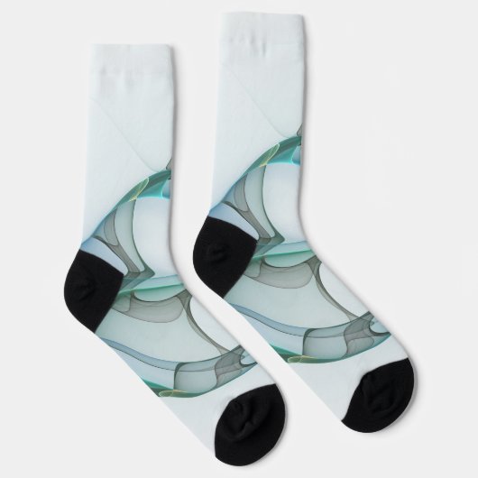 Modernes Abstraktes Fraktal Socken (Rechts)