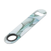 Modernes Abstraktes Fraktal Speed Flaschenöffner (Vorderseite Schrägansicht)