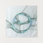 Modernes Abstraktes Fraktal Wandteppich (Vorderseite)