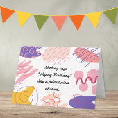 Modernes Abstraktes Funny in jedem Alter Geburtsta Karte