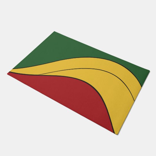 Modernes abstraktes fußmatte (Schrägansicht)