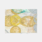 Modernes Abstraktes Gemälde auf Zeitungspapier Fleecedecke (Vorderseite (Horizontal))