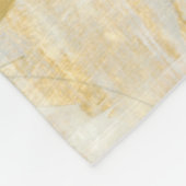 Modernes Abstraktes Gemälde auf Zeitungspapier Fleecedecke (Ecke)