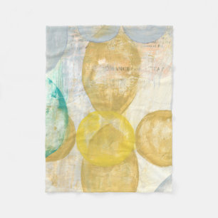 Modernes Abstraktes Gemälde auf Zeitungspapier Fleecedecke