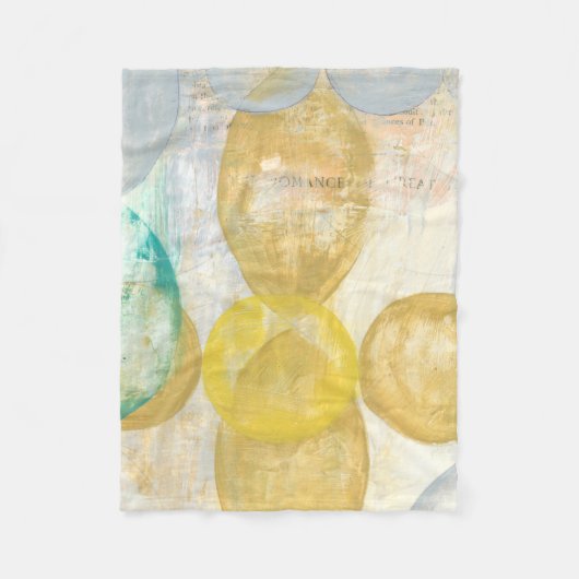 Modernes Abstraktes Gemälde auf Zeitungspapier Fleecedecke (Vorderseite)