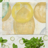 Modernes Abstraktes Gemälde auf Zeitungspapier Geschirrtuch (Gefaltet)