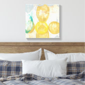 Modernes Abstraktes Gemälde auf Zeitungspapier Leinwanddruck (Insitu (Schlafzimmer))