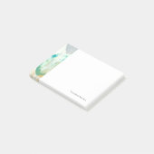 Modernes Abstraktes Gemälde auf Zeitungspapier Post-it Klebezettel (angewinkelt)