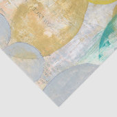 Modernes Abstraktes Gemälde auf Zeitungspapier Seidenpapier (Ausschnitt)