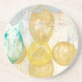 Modernes Abstraktes Gemälde auf Zeitungspapier Untersetzer (Vorne)