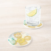 Modernes Abstraktes Gemälde auf Zeitungspapier Untersetzer (Seite)