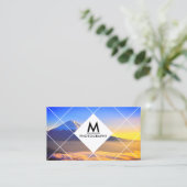 Modernes abstraktes geometrisches Bild Visitenkarte (Stehend Vorderseite)