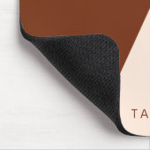 Modernes abstraktes geometrisches Cappuccino Mousepad (Ecke)