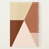 Modernes abstraktes geometrisches Cappuccino Planer (Rückseite)
