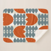 Modernes abstraktes geometrisches Design mit stili Sherpadecke (Vorderseite (Horizontal))