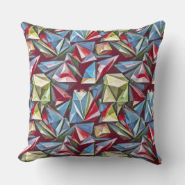 Modernes abstraktes geometrisches Digitalmuster 44 Kissen