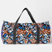 Modernes abstraktes geometrisches Digitalmuster 50 Duffle Bag (Vorderseite)