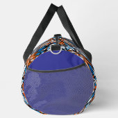 Modernes abstraktes geometrisches Digitalmuster 50 Duffle Bag (Rechts)