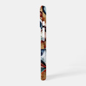 Modernes abstraktes geometrisches Digitalmuster 55 iPhone 16 Hülle (Linke Seite)