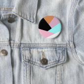 Modernes abstraktes geometrisches Farbblockmuster Button (Beispiel)