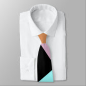 Modernes abstraktes geometrisches Farbblockmuster Krawatte (Gebunden)