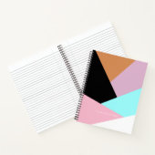 Modernes abstraktes geometrisches Farbblockmuster Notizblock (Innenseite)