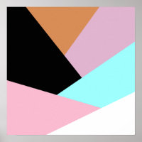 Modernes abstraktes geometrisches Farbblockmuster