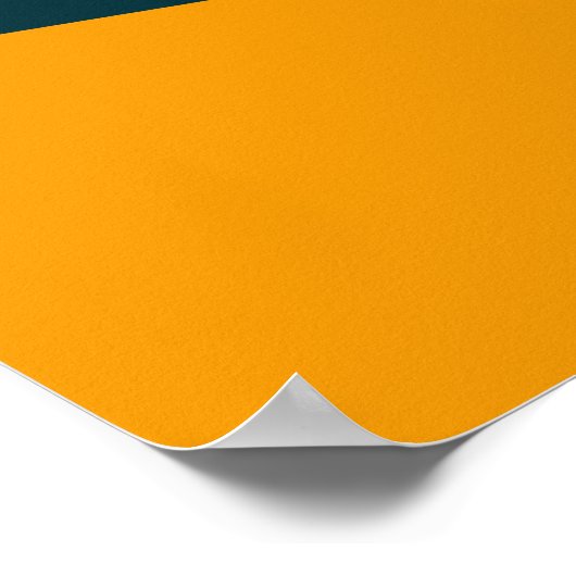 Modernes abstraktes geometrisches Farbblockmuster Poster (Ecke)