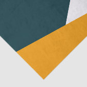 Modernes abstraktes geometrisches Farbblockmuster Seidenpapier (Ausschnitt)