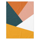 Modernes abstraktes geometrisches Farbblockmuster Tischdecke (Vorderseite)