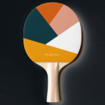 Modernes abstraktes geometrisches Farbblockmuster Tischtennis Schläger<br><div class="desc">Farbvolle geometrische Kombination.</div>