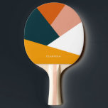 Modernes abstraktes geometrisches Farbblockmuster Tischtennis Schläger<br><div class="desc">Farbvolle geometrische Kombination.</div>