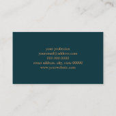 Modernes abstraktes geometrisches Farbblockmuster Visitenkarte (Rückseite)