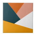 Modernes abstraktes geometrisches Farbmuster Fliese<br><div class="desc">Farbige geometrische Kombination.</div>
