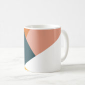 Modernes abstraktes geometrisches Farbmuster Kaffeetasse (VorderseiteRechts)