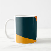 Modernes abstraktes geometrisches Farbmuster Kaffeetasse (Links)