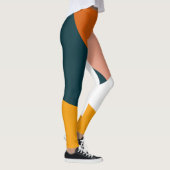 Modernes abstraktes geometrisches Farbmuster Leggings (Rechts)