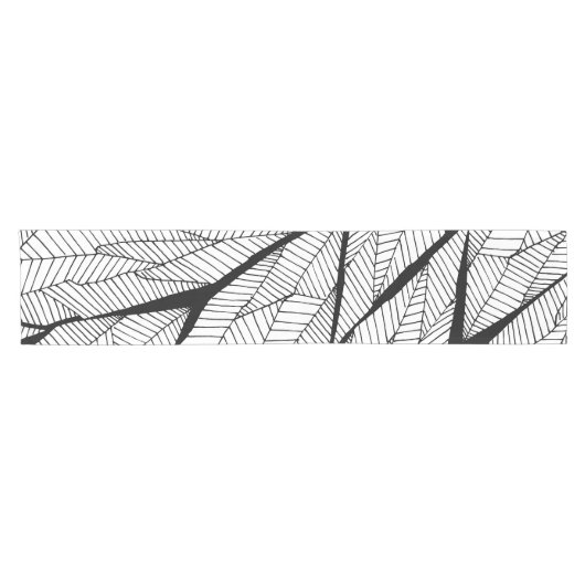 Modernes abstraktes geometrisches kurzer tischläufer (Horizontal)