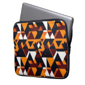 Modernes abstraktes geometrisches Muster 1-Laptop- Laptopschutzhülle (Vorderseite Links)