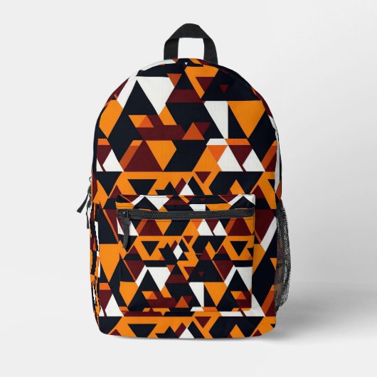 Modernes abstraktes geometrisches Muster 1 - Rucks Bedruckter Rucksack (Vorderseite)