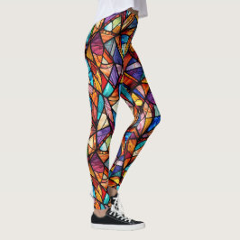 Modernes abstraktes geometrisches Muster 26 - Legg Leggings