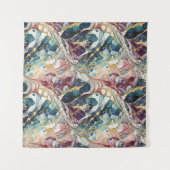 Modernes abstraktes geometrisches Muster 51 Wandteppich (Vorderseite (Horizontal))
