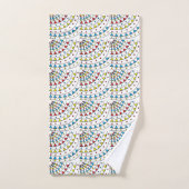 Modernes Abstraktes geometrisches Muster Badhandtuch Set (Handtuch)