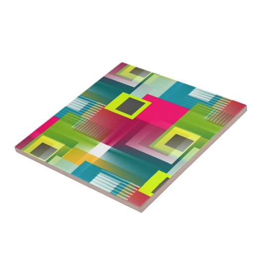 Modernes Abstraktes geometrisches Muster Fliese (Seite)