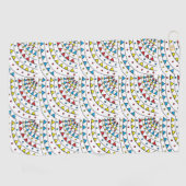 Modernes Abstraktes geometrisches Muster Golfhandtuch (Horizontal)