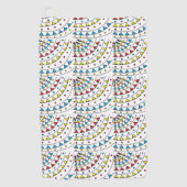 Modernes Abstraktes geometrisches Muster Golfhandtuch (Vorderseite)