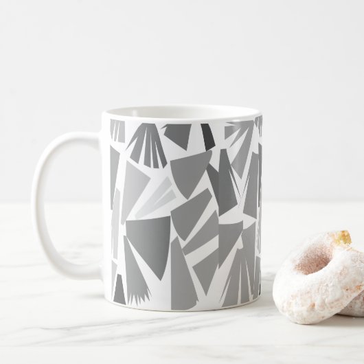 Modernes Abstraktes geometrisches Muster Kaffeetasse (Mit Donut)