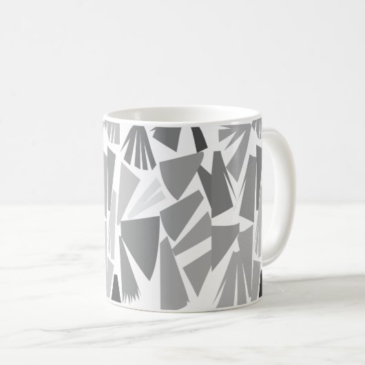 Modernes Abstraktes geometrisches Muster Kaffeetasse (VorderseiteRechts)