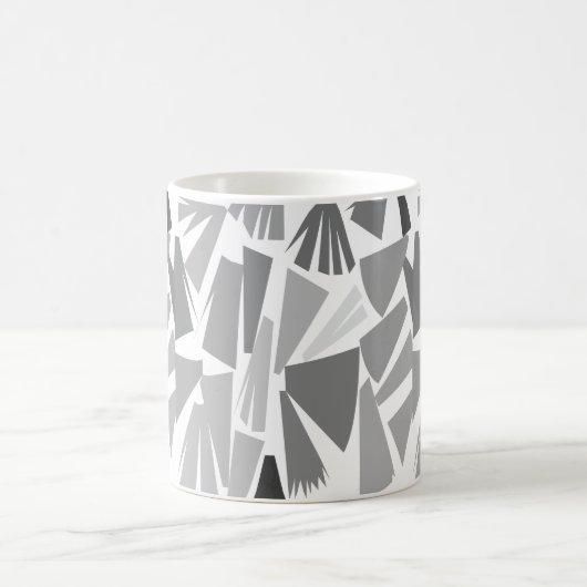 Modernes Abstraktes geometrisches Muster Kaffeetasse (Mittel)