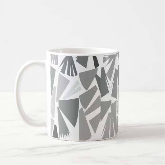 Modernes Abstraktes geometrisches Muster Kaffeetasse (Links)